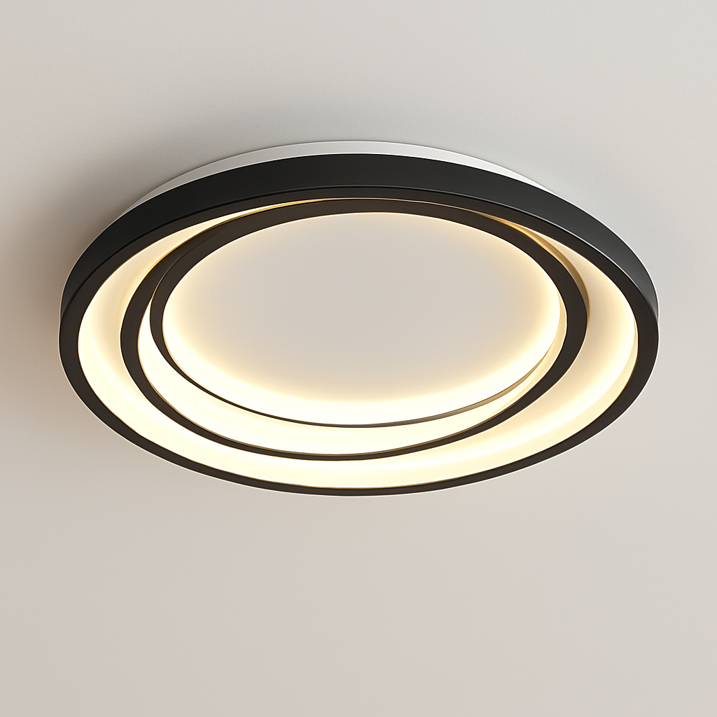 Plafonnier led moderne élégant pour décoration intérieure lumineuse Alban Murmure - Une Note Actuelle dans le Décor