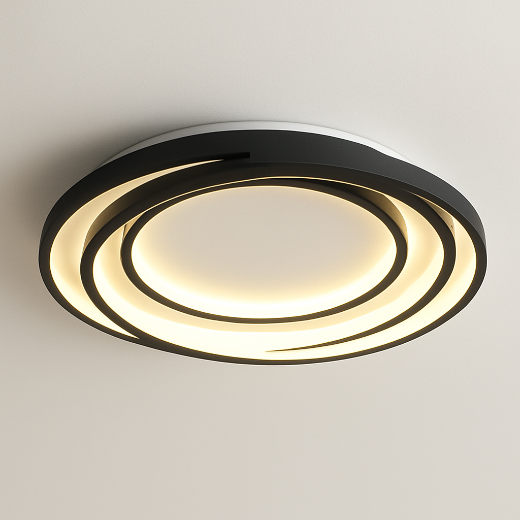 Plafonnier led moderne élégant pour décoration intérieure lumineuse Alban Murmure - Une Note Actuelle dans le Décor