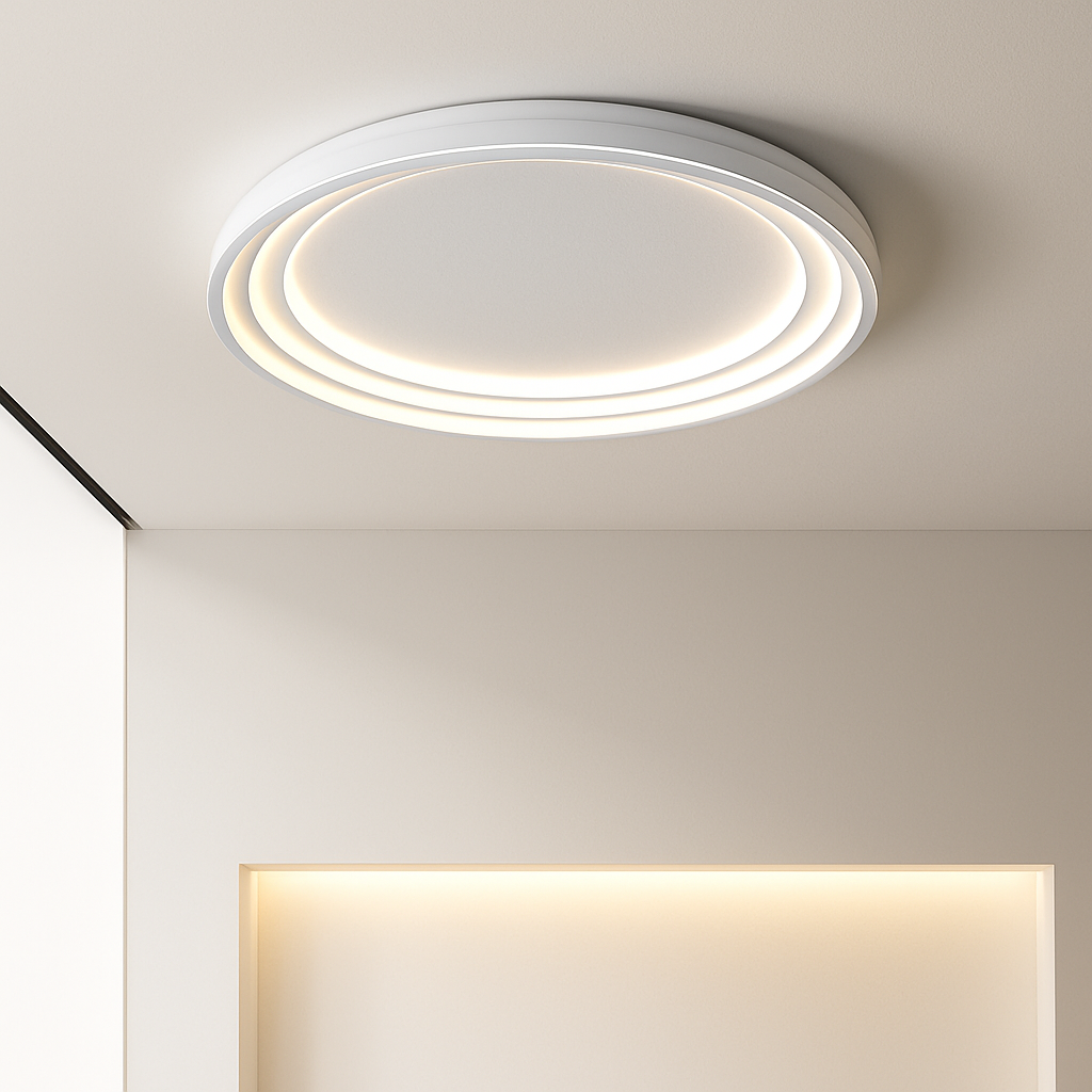 Plafonnier led moderne élégant pour décoration intérieure lumineuse Alban Murmure - Une Note Actuelle dans le Décor