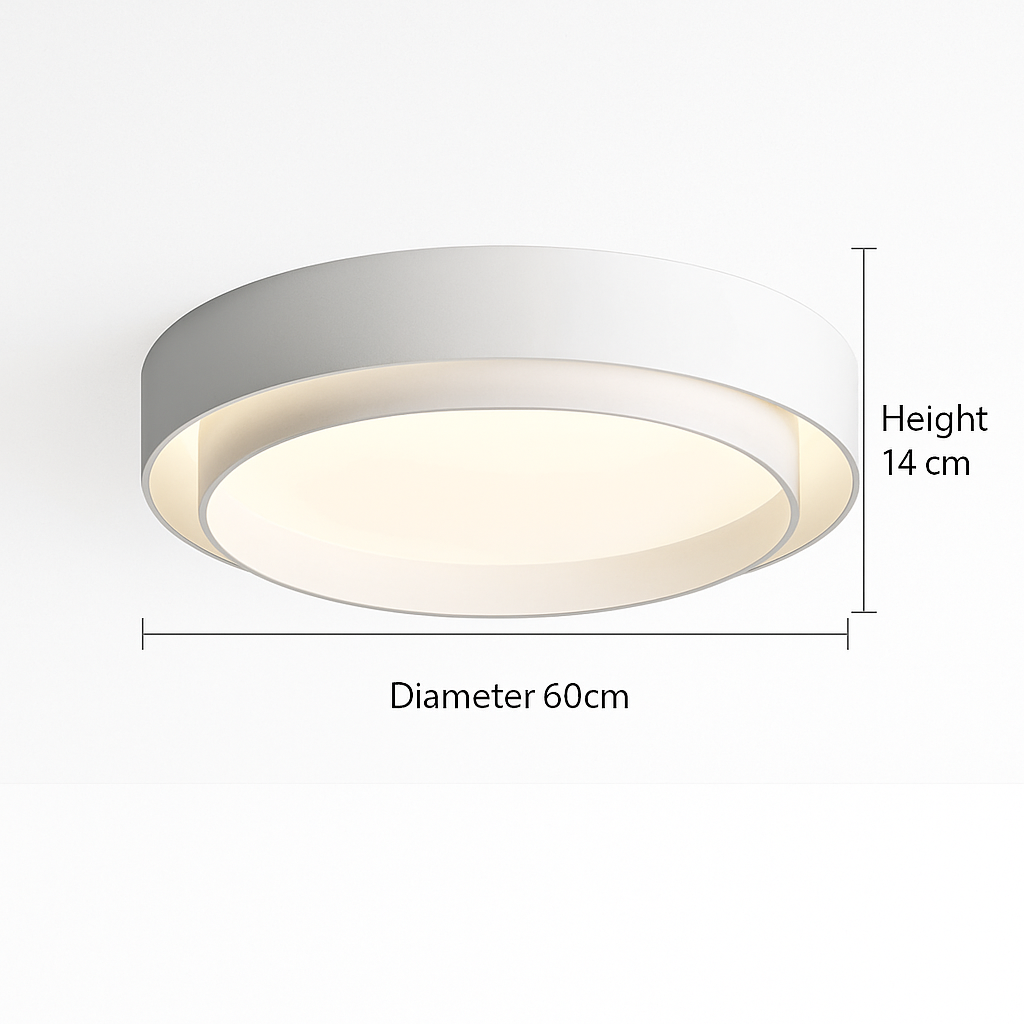 Plafonnier led moderne élégant pour décoration intérieure lumineuse Alban Murmure - Une Note Actuelle dans le Décor