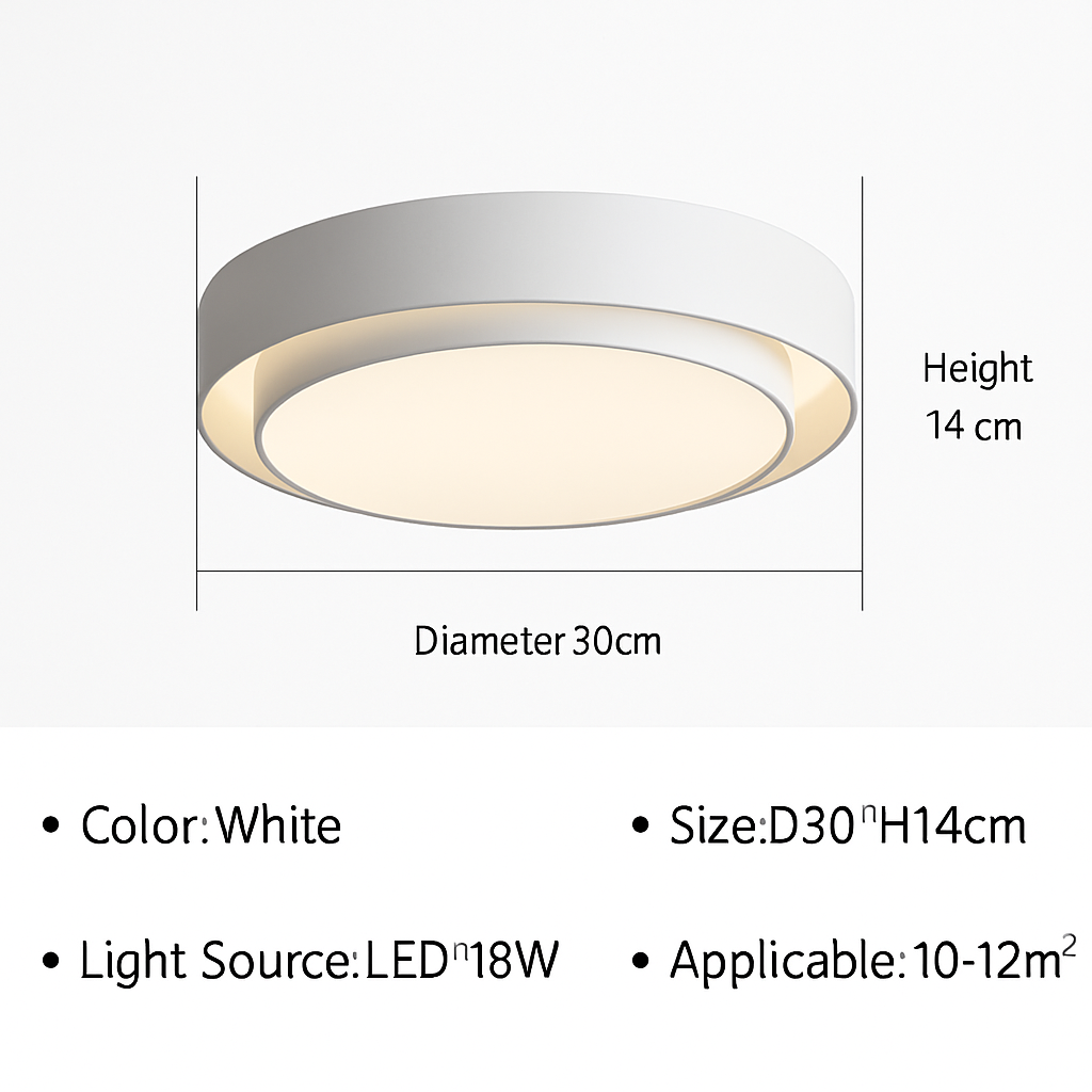 Plafonnier led moderne élégant pour décoration intérieure lumineuse Alban Murmure - Une Note Actuelle dans le Décor