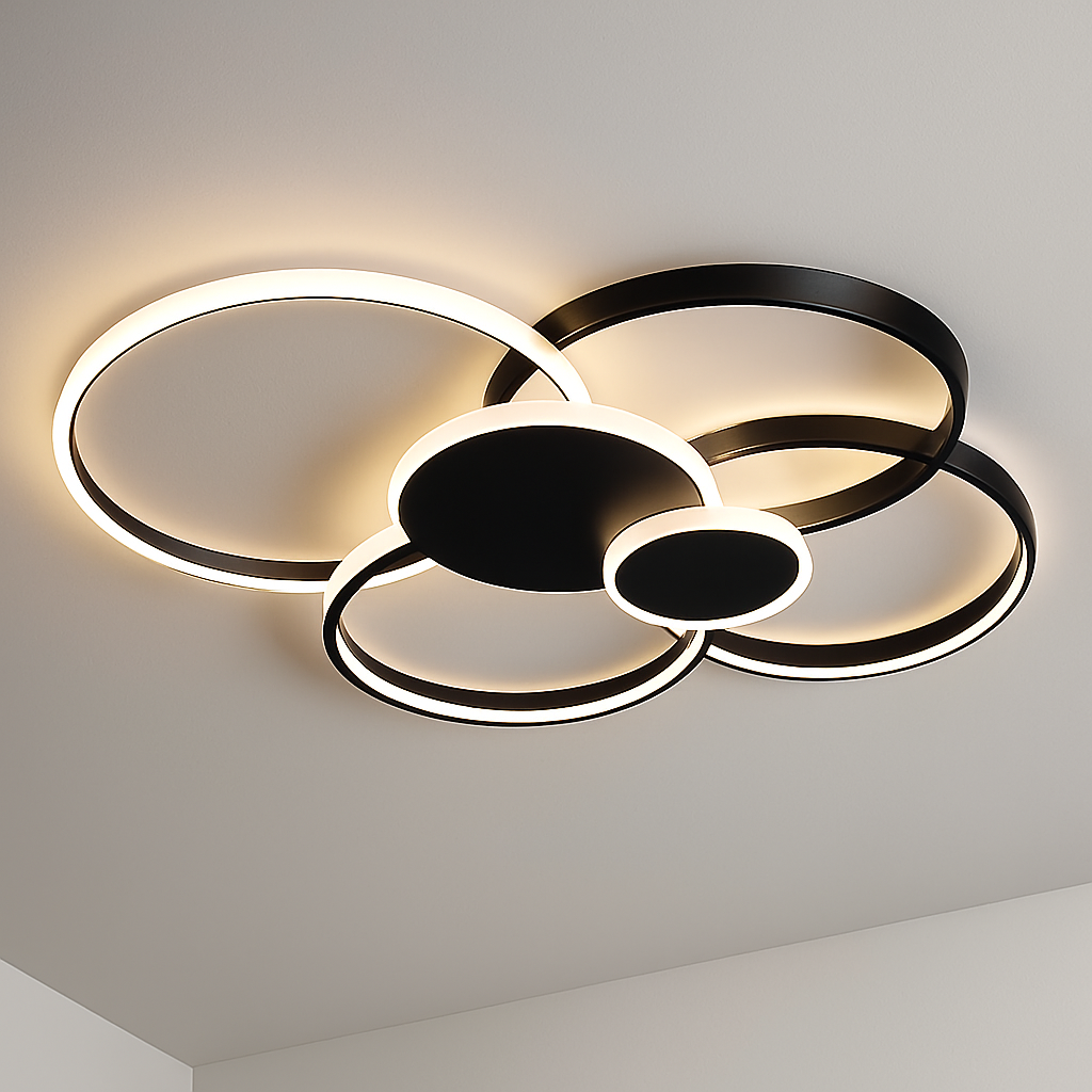 Plafonnier led moderne luminaire décoratif d'intérieur idéal pour tous espaces Cléa Matin - Une Note Actuelle dans le Décor