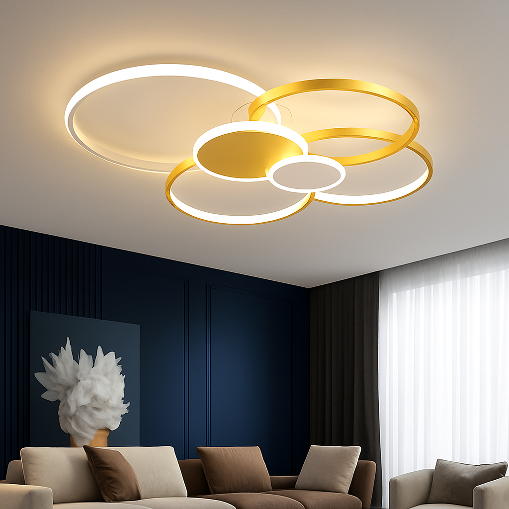 Plafonnier led moderne luminaire décoratif d'intérieur idéal pour tous espaces Cléa Matin - Une Note Actuelle dans le Décor