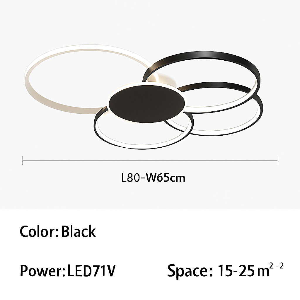 Plafonnier led moderne luminaire décoratif d'intérieur idéal pour tous espaces Cléa Matin - Une Note Actuelle dans le Décor