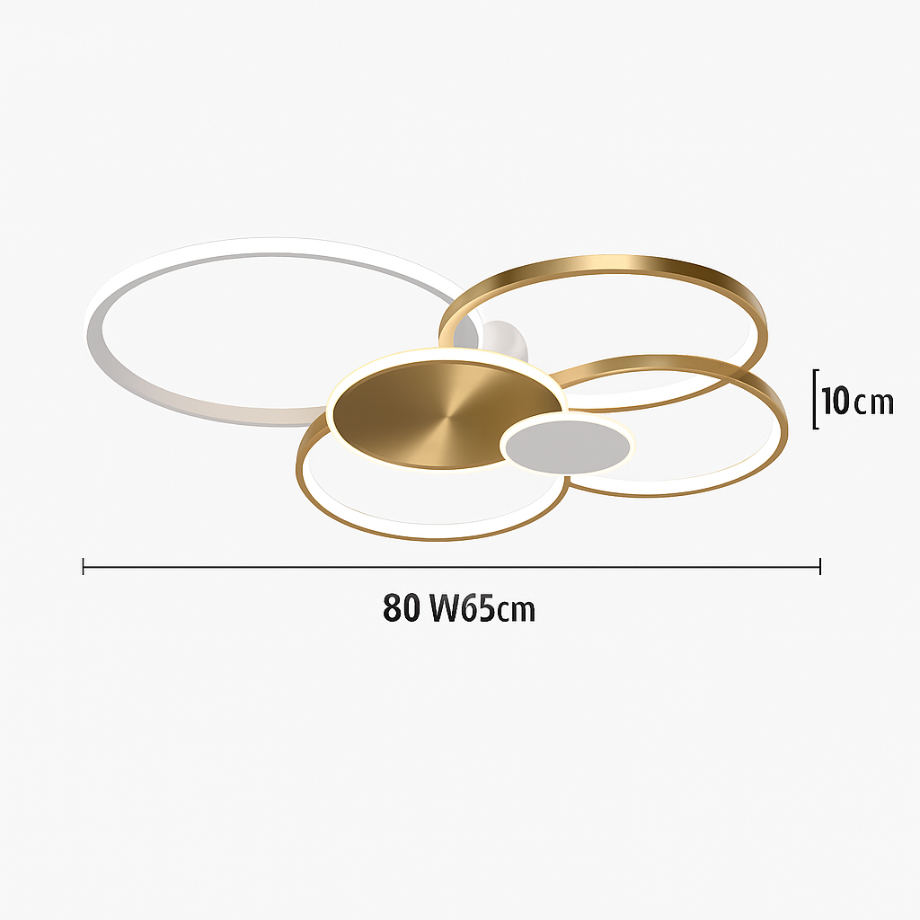 Plafonnier led moderne luminaire décoratif d'intérieur idéal pour tous espaces Cléa Matin - Une Note Actuelle dans le Décor