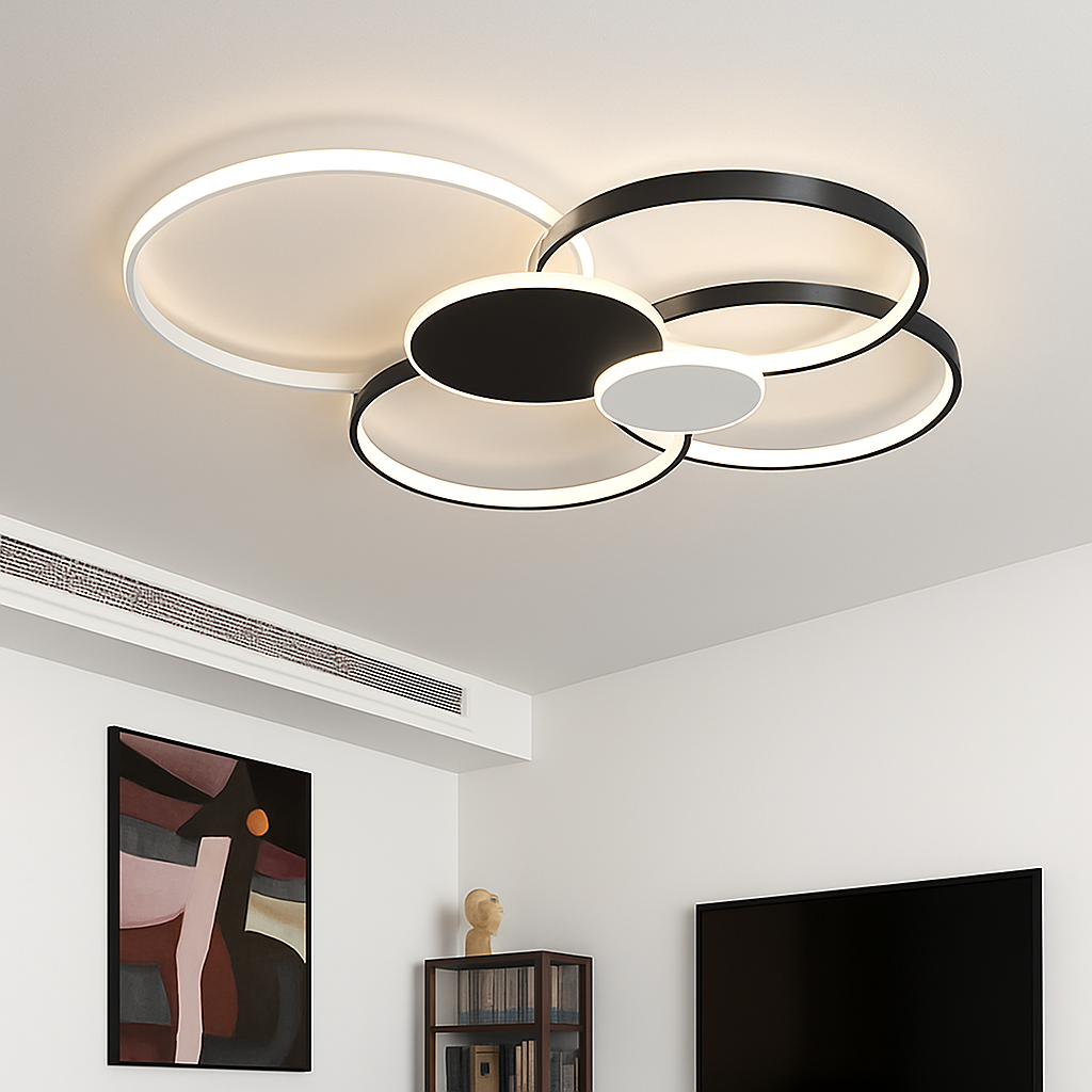 Plafonnier led moderne luminaire décoratif d'intérieur idéal pour tous espaces Cléa Matin - Une Note Actuelle dans le Décor