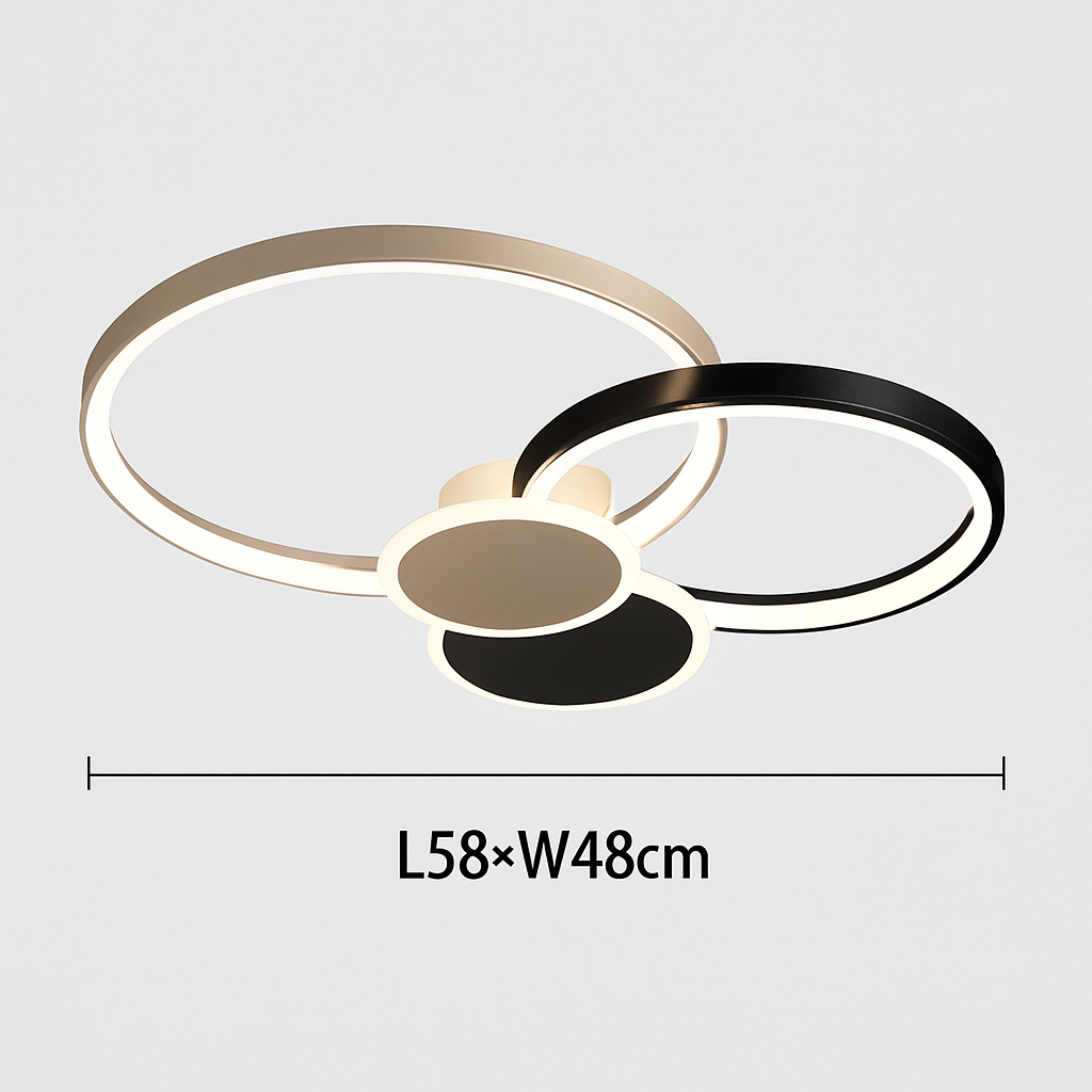 Plafonnier led moderne luminaire décoratif d'intérieur idéal pour tous espaces Cléa Matin - Une Note Actuelle dans le Décor