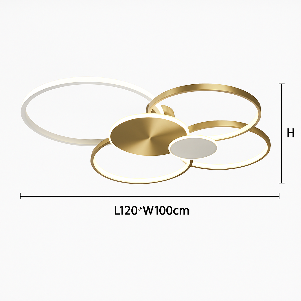 Plafonnier led moderne luminaire décoratif d'intérieur idéal pour tous espaces Cléa Matin - Une Note Actuelle dans le Décor