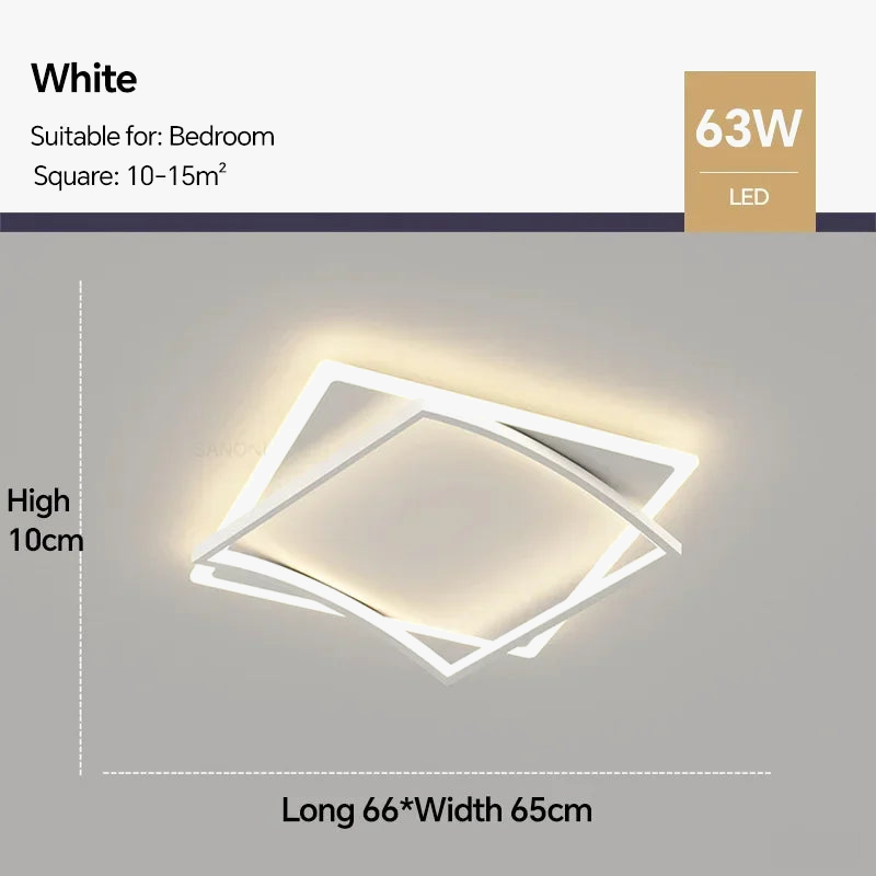 Plafonnier led moderne luminaire décoratif intérieur design élégant Honoré Éclaircie - Présence Moderne & Harmonie Intérieure