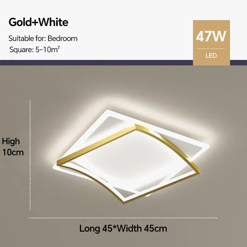 Plafonnier led moderne luminaire décoratif intérieur design élégant Honoré Éclaircie - Présence Moderne & Harmonie Intérieure