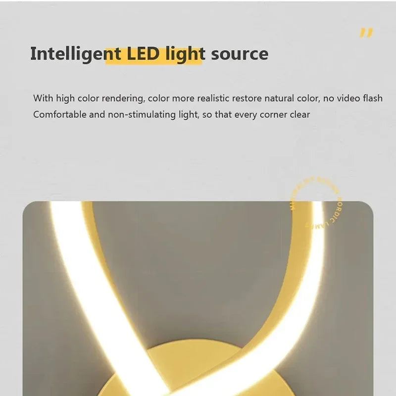 Plafonnier led moderne minimaliste pour allée entrée et escalier Bérénice Virgule - Une Présence Sobre et Élégante