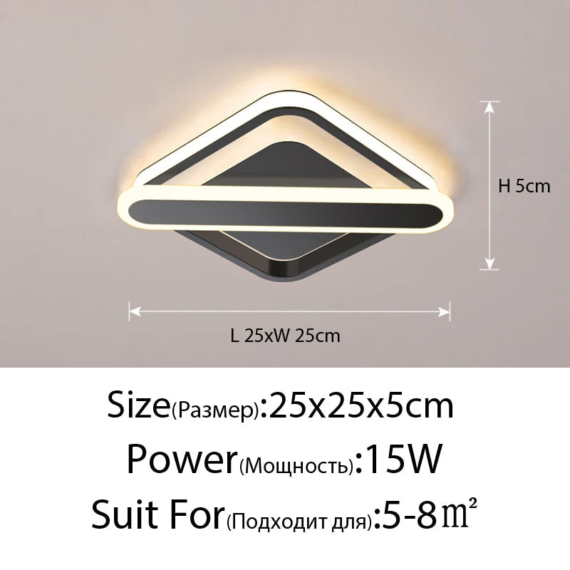 Plafonnier led moderne pour éclairage intérieur style nordique Salomé Cadence - Esprit Épuré & Harmonie Intérieure