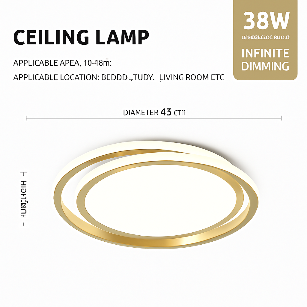 Plafonnier led moderne pour décoration d'intérieur élégante Lou Clairière - Esprit Contemporain & Décor Élégant
