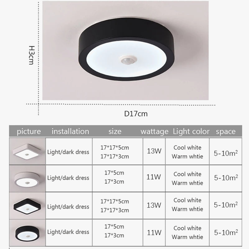 Plafonnier led moderne pour décoration de maison et hôtel Enora Épure - Présence Moderne & Harmonie Intérieure