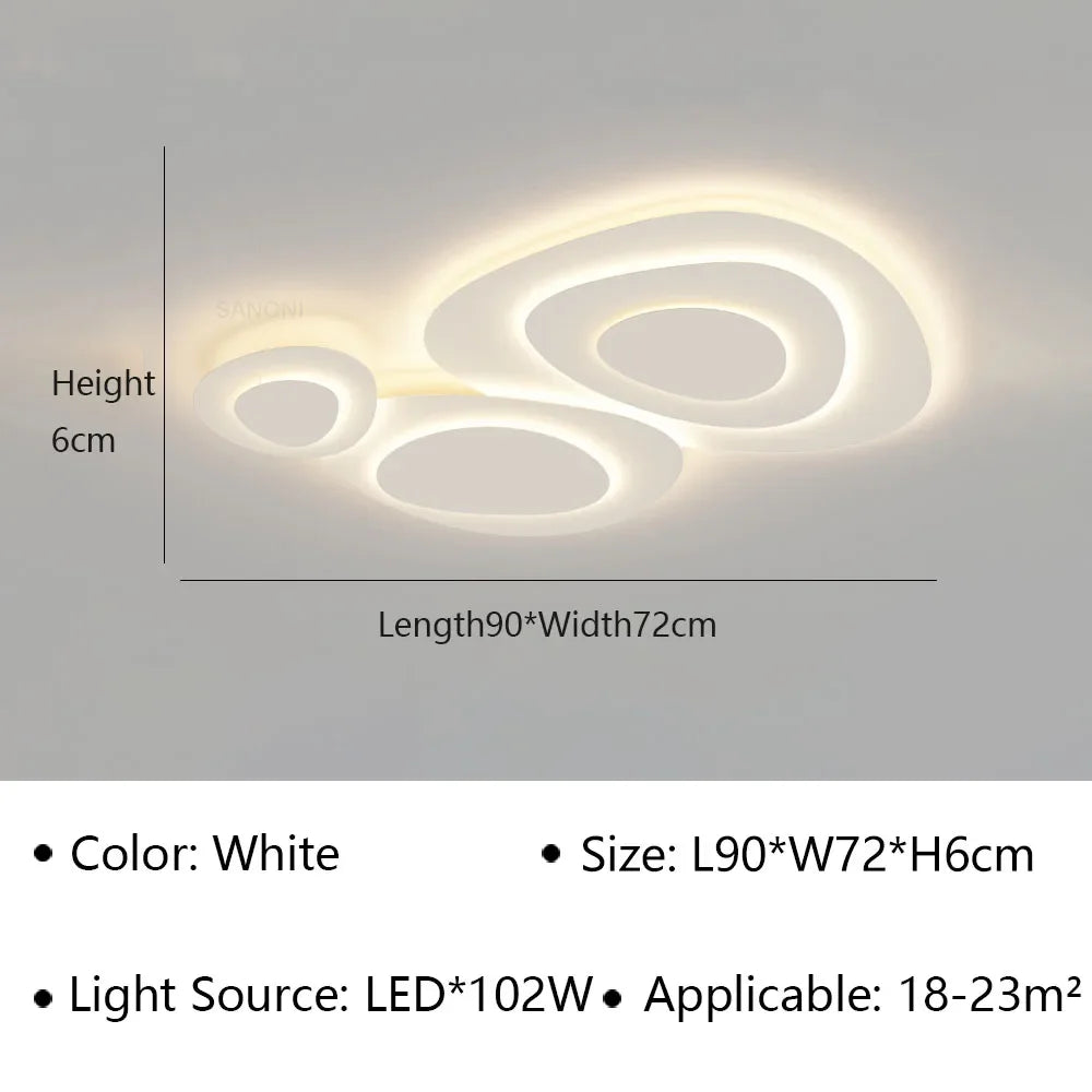 Plafonnier led moderne pour décoration intérieure et éclairage élégant Léopold Sérénade - Esprit Contemporain & Décor Élégant