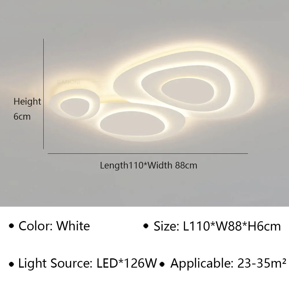 Plafonnier led moderne pour décoration intérieure et éclairage élégant Léopold Sérénade - Esprit Contemporain & Décor Élégant