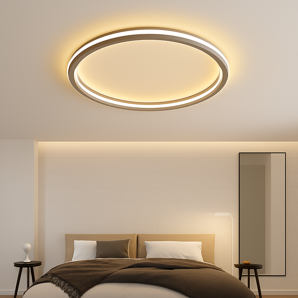 Plafonnier led moderne pour décoration intérieure élégante Rosalie Écrin - Présence Moderne & Harmonie Intérieure