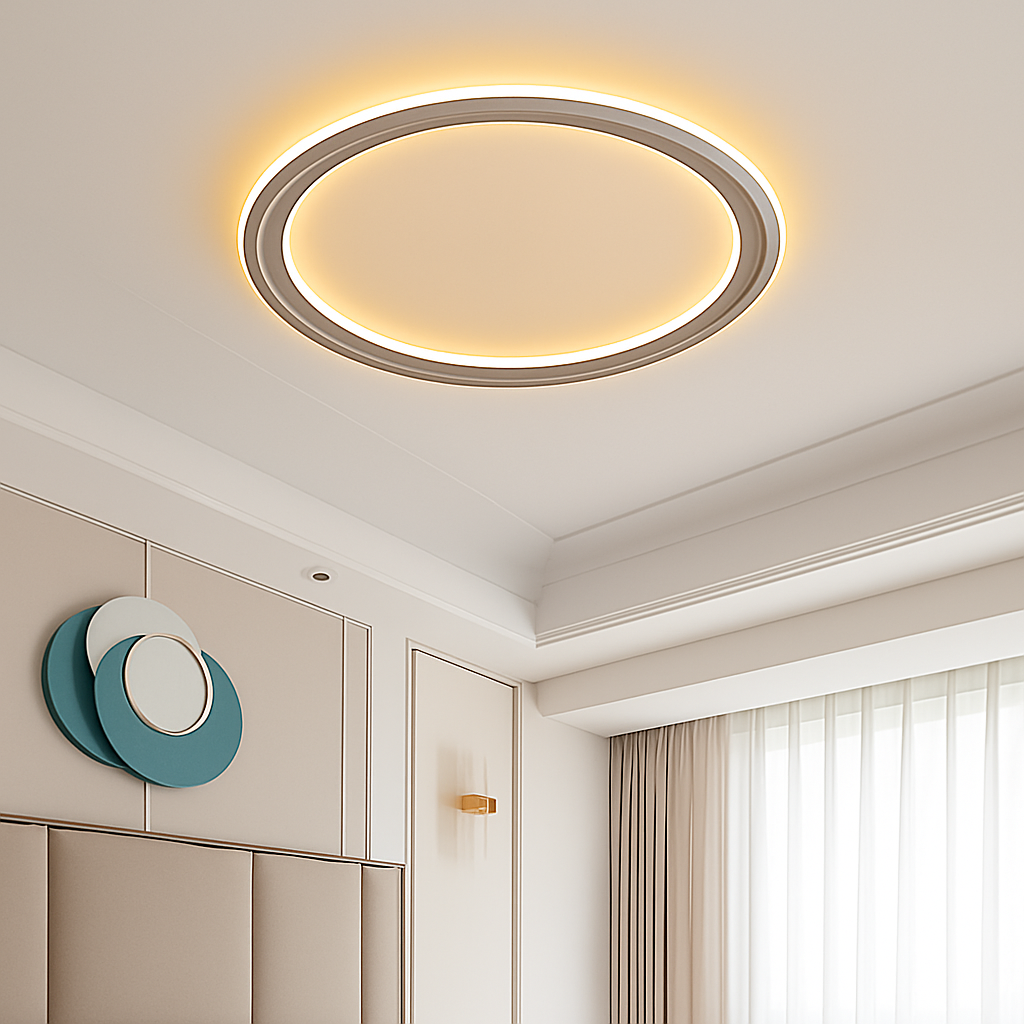 Plafonnier led moderne pour décoration intérieure élégante Rosalie Écrin - Présence Moderne & Harmonie Intérieure