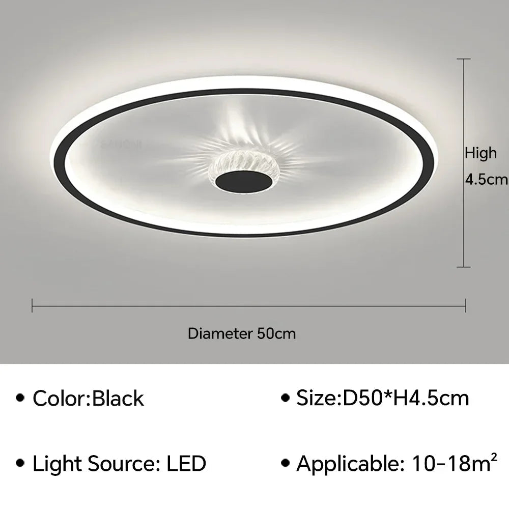 Plafonnier led moderne pour décoration intérieure élégante et lumineuse Évrard Clarté - Une Note Actuelle dans le Décor