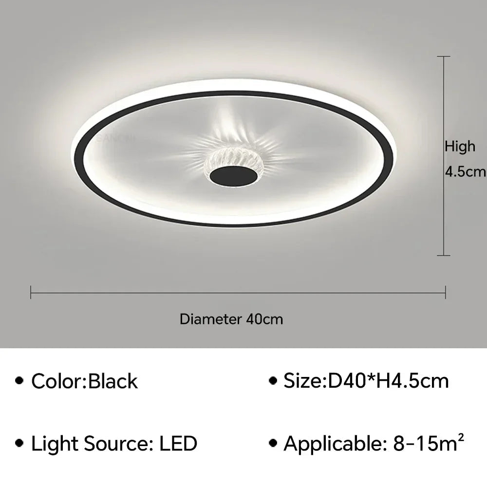Plafonnier led moderne pour décoration intérieure élégante et lumineuse Évrard Clarté - Une Note Actuelle dans le Décor