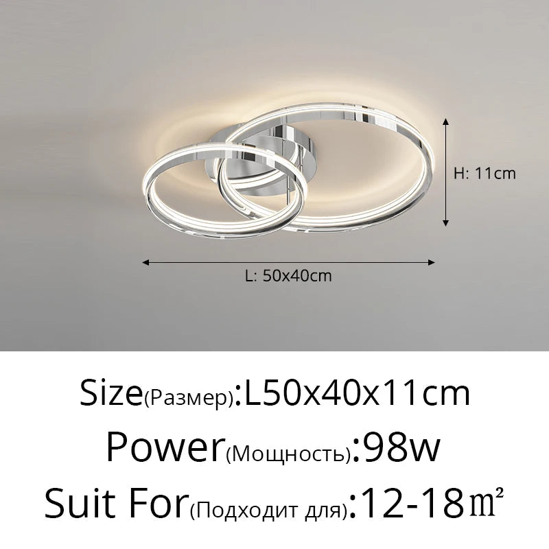 Plafonnier led moderne pour décoration intérieure lumineuse Salomé Aquarelle - Une Note Actuelle dans le Décor