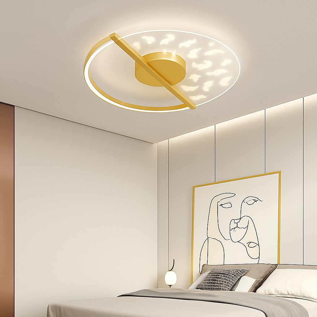 Plafonnier led moderne pour intérieur décoratif luminaire Yvonne Versant - Esprit Contemporain & Décor Élégant