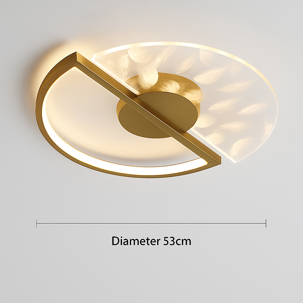 Plafonnier led moderne pour intérieur décoratif luminaire Yvonne Versant - Esprit Contemporain & Décor Élégant