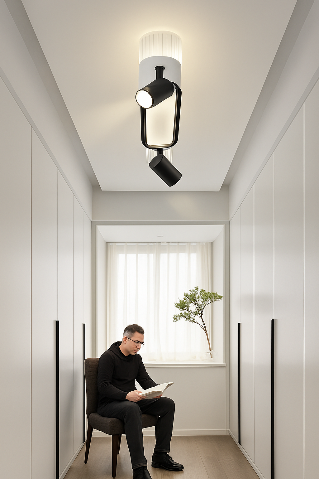Plafonnier — LED moderne pour salon couloir vestiaire allée plafonnier avec projecteur lustres décor luminaire