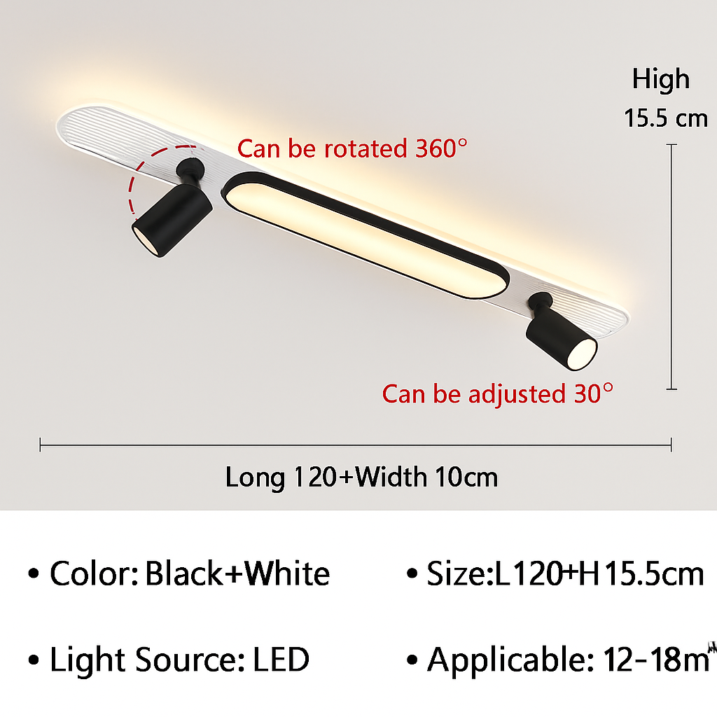 Plafonnier — LED moderne pour salon couloir vestiaire allée plafonnier avec projecteur lustres décor luminaire