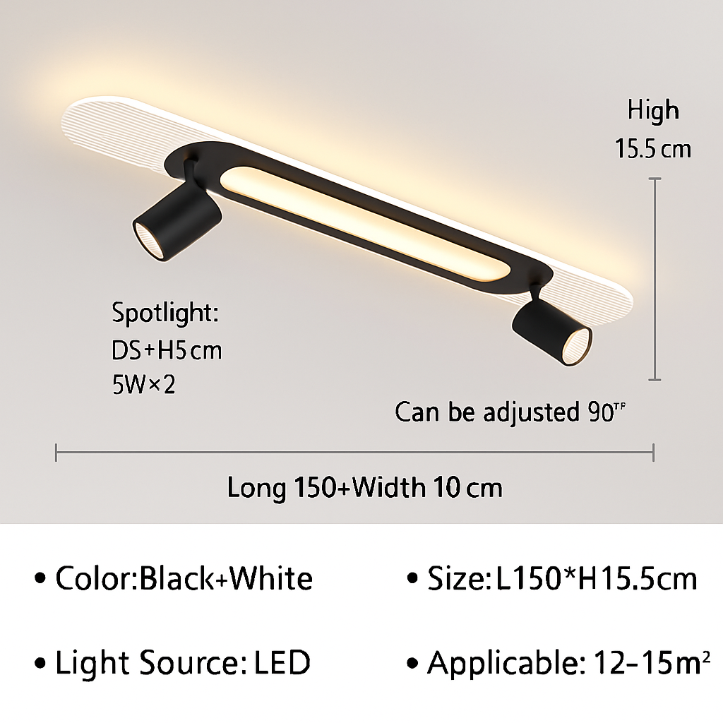 Plafonnier — LED moderne pour salon couloir vestiaire allée plafonnier avec projecteur lustres décor luminaire