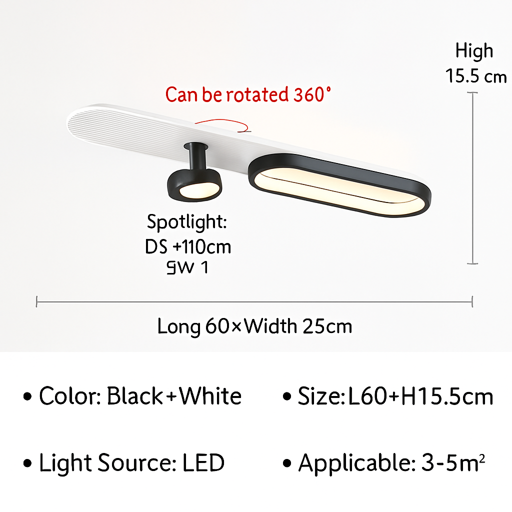 Plafonnier — LED moderne pour salon couloir vestiaire allée plafonnier avec projecteur lustres décor luminaire