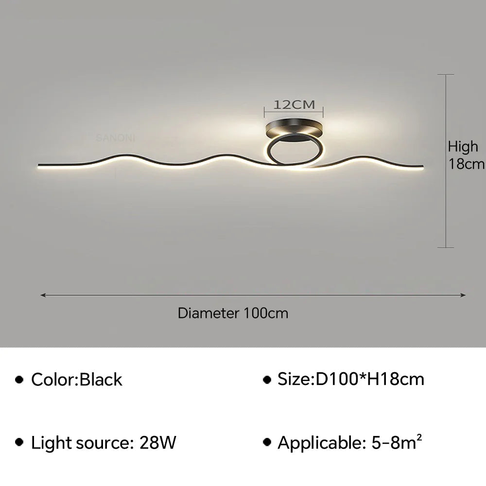 Plafonnier led moderne pour une décoration intérieure élégante Yvonne Perspective - Une Note Actuelle dans le Décor