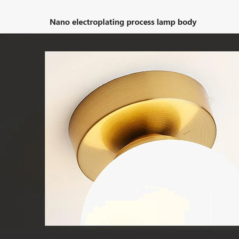 Plafonnier — LED moderne simple boule de verre nordique