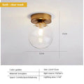 Plafonnier — LED moderne simple boule de verre nordique