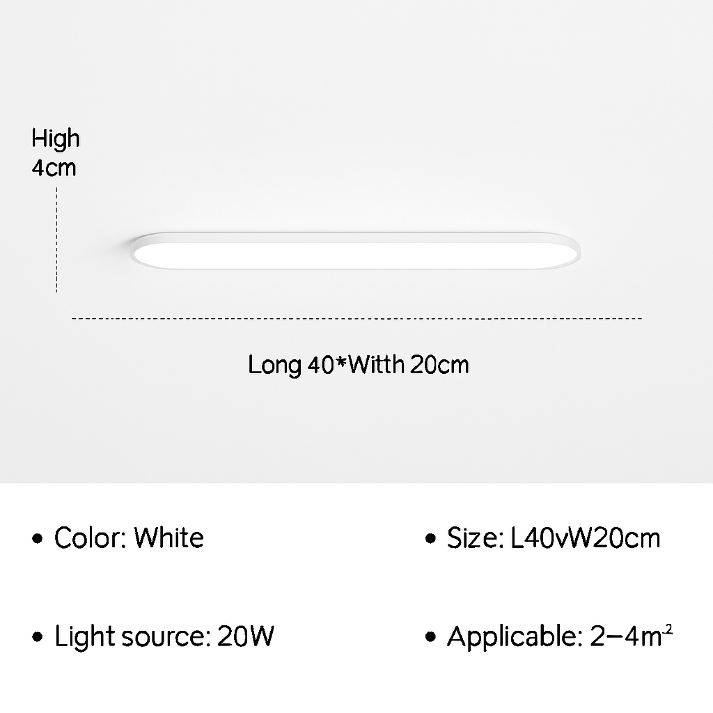 Plafonnier — LED moderne ultra fin pour intérieur design