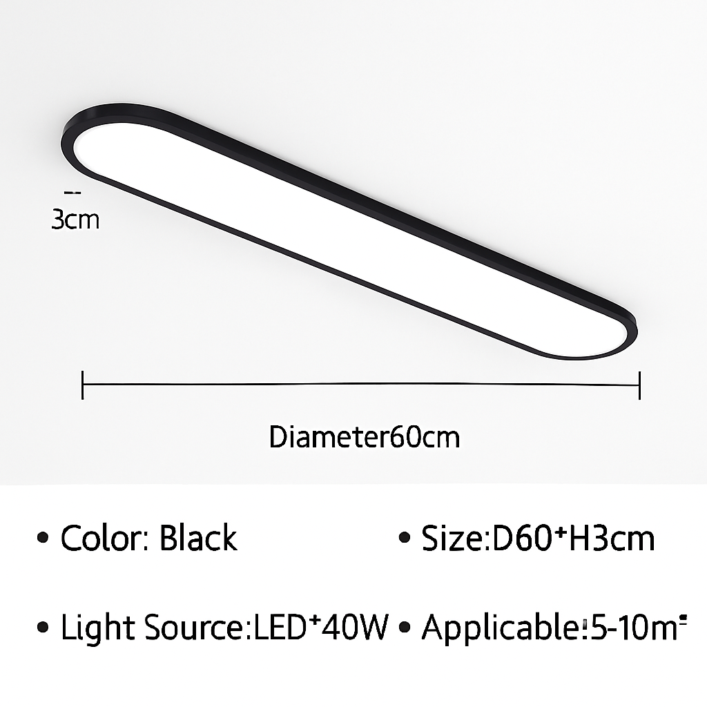 Plafonnier — LED moderne ultra fin pour intérieur design