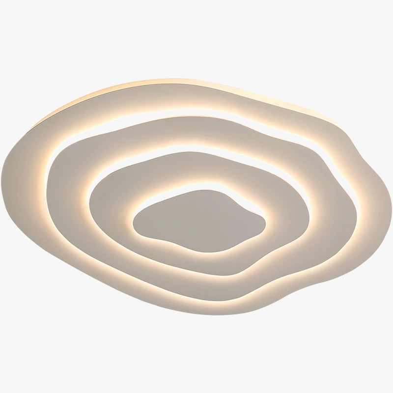 Plafonnier led multicouche blanc minimaliste moderne Ilona Cantate - Esprit Épuré & Harmonie Intérieure