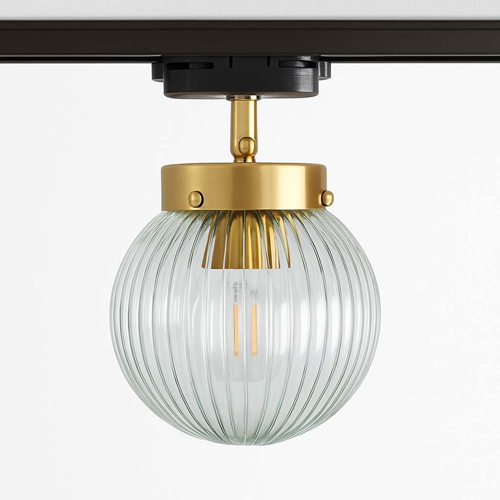 Plafonnier led nordique en verre décoratif d'intérieur réglable Valérian Écho - Le Charme du Verre dans le Décor