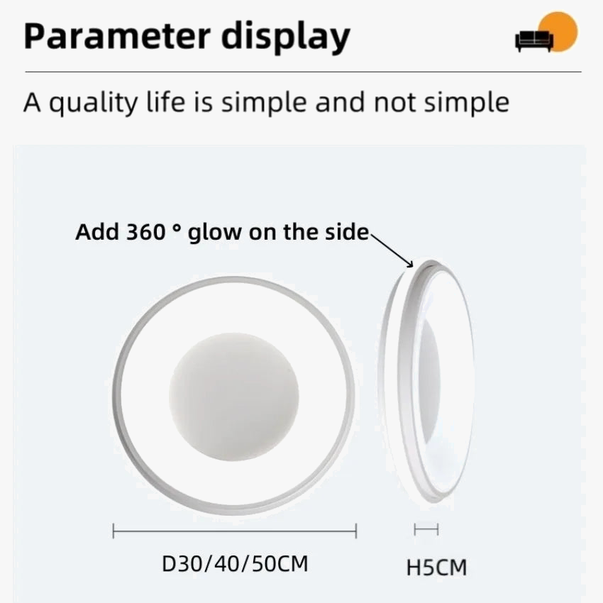 Plafonnier led nordique macaron lumière circulaire moderne éclairage maison Rémi Épurelle - Lignes Épurées & Atmosphère Sereine