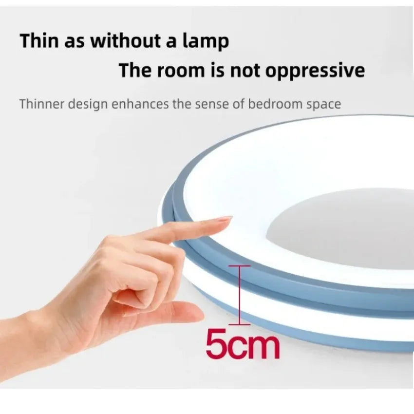 Plafonnier led nordique macaron lumière circulaire moderne éclairage maison Rémi Épurelle - Lignes Épurées & Atmosphère Sereine