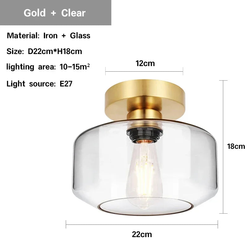 Plafonnier led nordique moderne en verre pour décoration maison Rosalie Aquarelle - Reflets Délicats & Élégance Visuelle