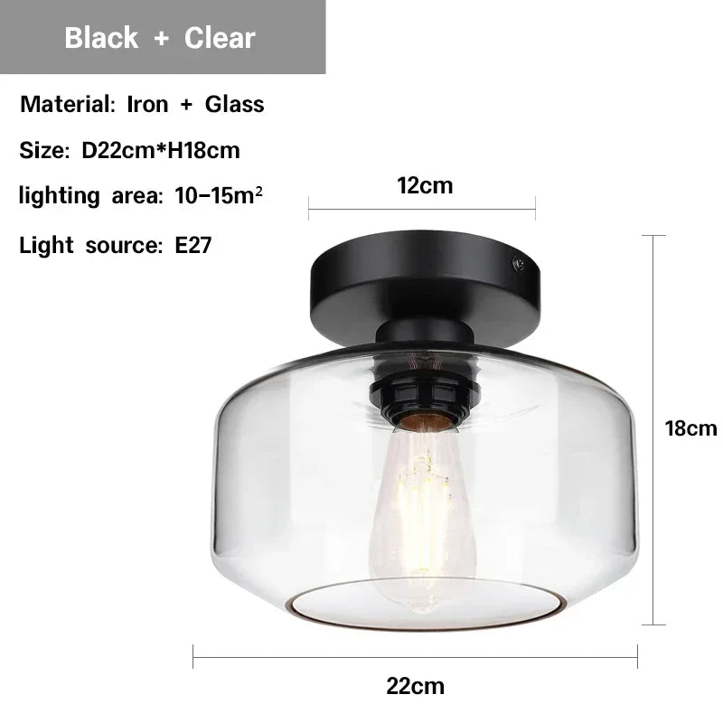 Plafonnier led nordique moderne en verre pour décoration maison Rosalie Aquarelle - Reflets Délicats & Élégance Visuelle