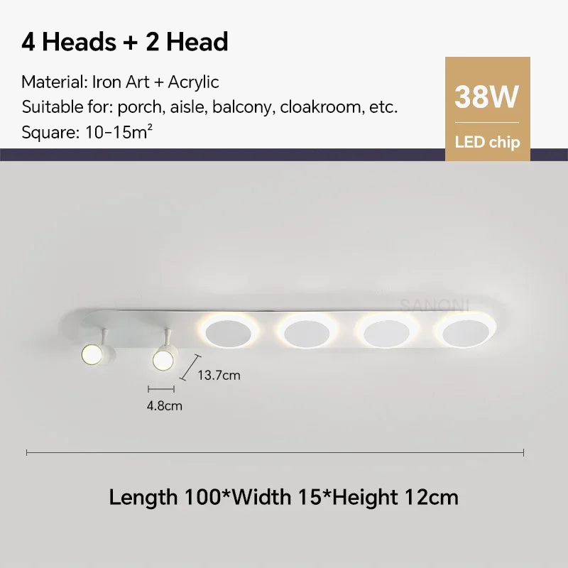 Plafonnier — LED nordique moderne pour décoration intérieure et extérieure