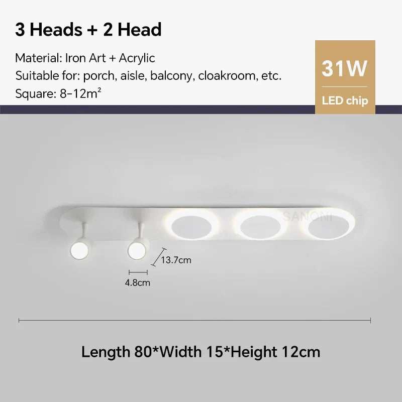 Plafonnier — LED nordique moderne pour décoration intérieure et extérieure