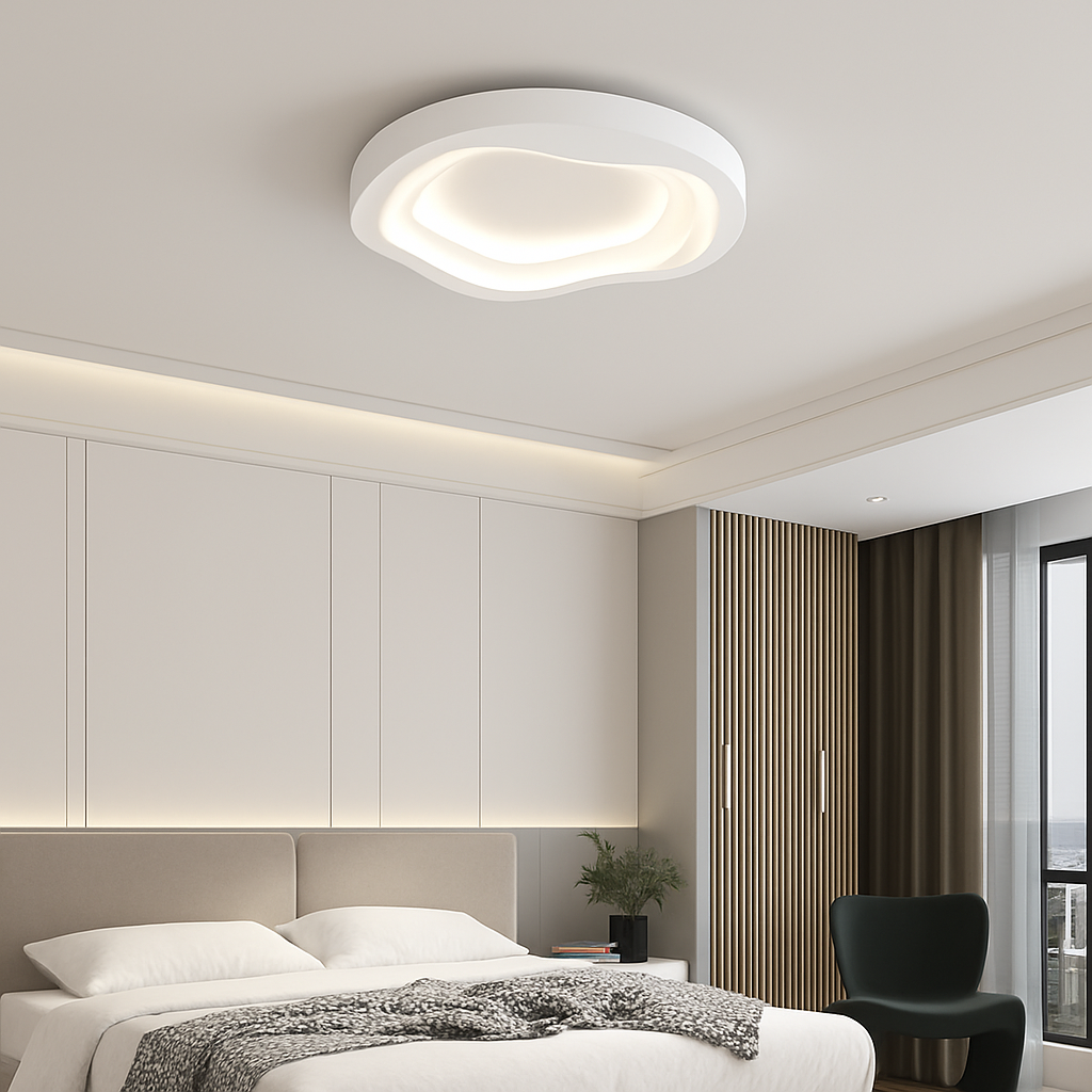 Plafonnier led nordique pour décoration intérieure élégante Émeline Cantate - Une Présence Sobre et Élégante