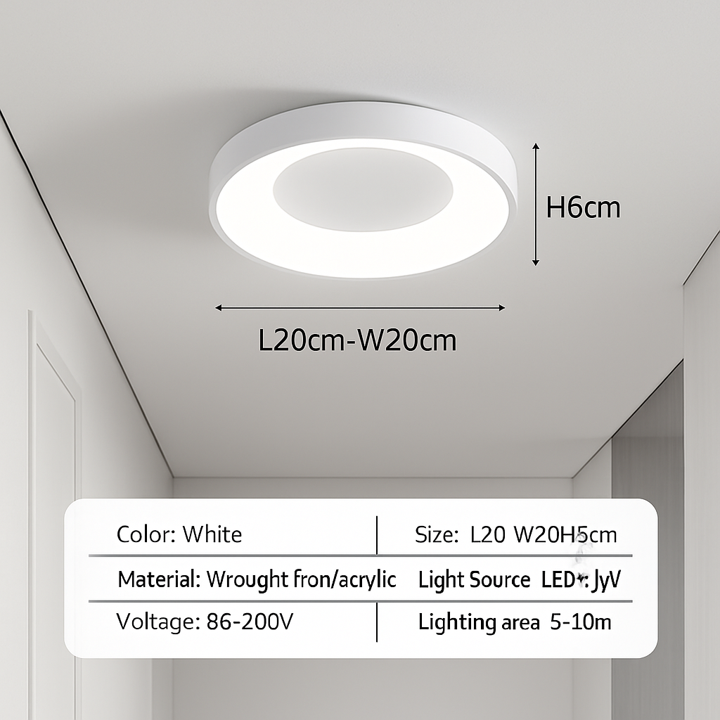 Plafonnier led nordique pour décoration intérieure élégante et moderne Cléa Éveil - Une Présence Sobre et Élégante