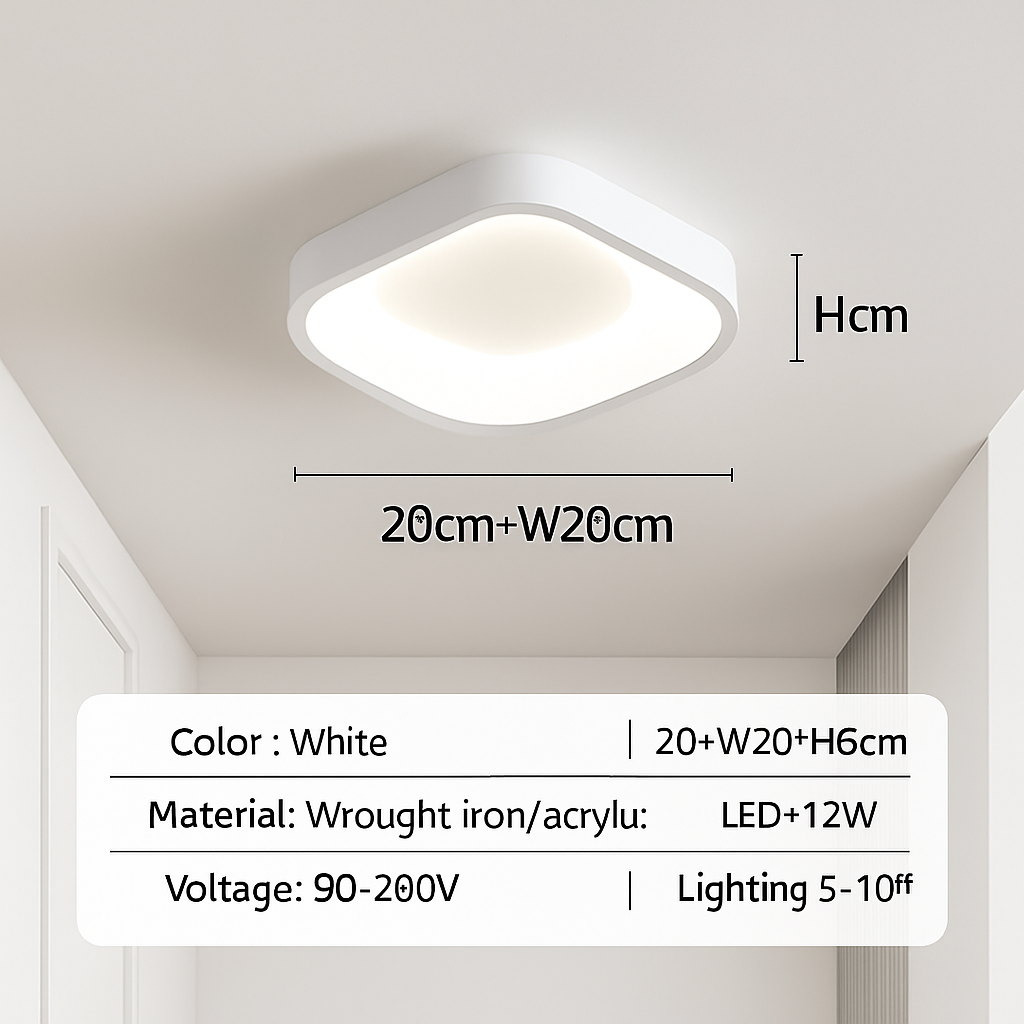 Plafonnier led nordique pour décoration intérieure élégante et moderne Cléa Éveil - Une Présence Sobre et Élégante