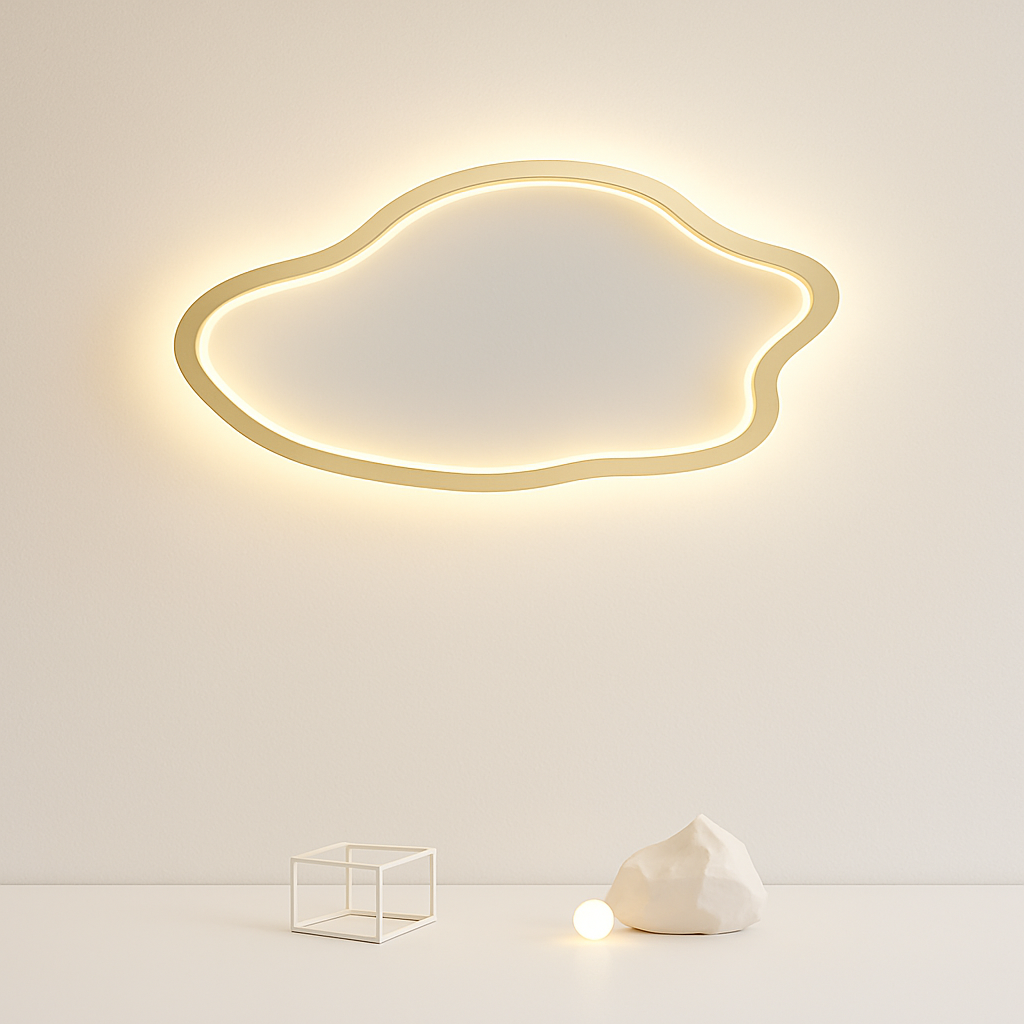 Plafonnier led nordique pour décoration intérieure moderne Samuel Détour - Lignes Épurées & Atmosphère Sereine