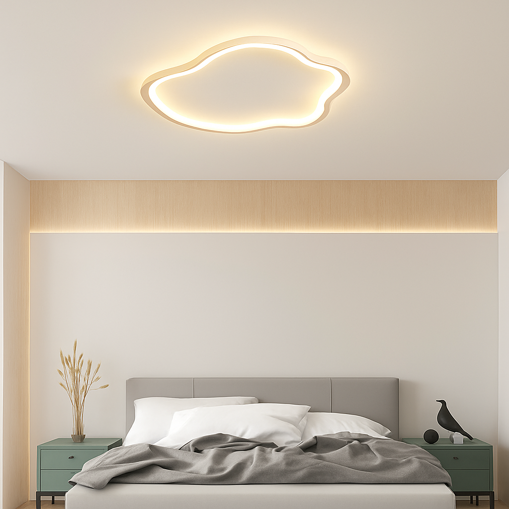 Plafonnier led nordique pour décoration intérieure moderne Samuel Détour - Lignes Épurées & Atmosphère Sereine