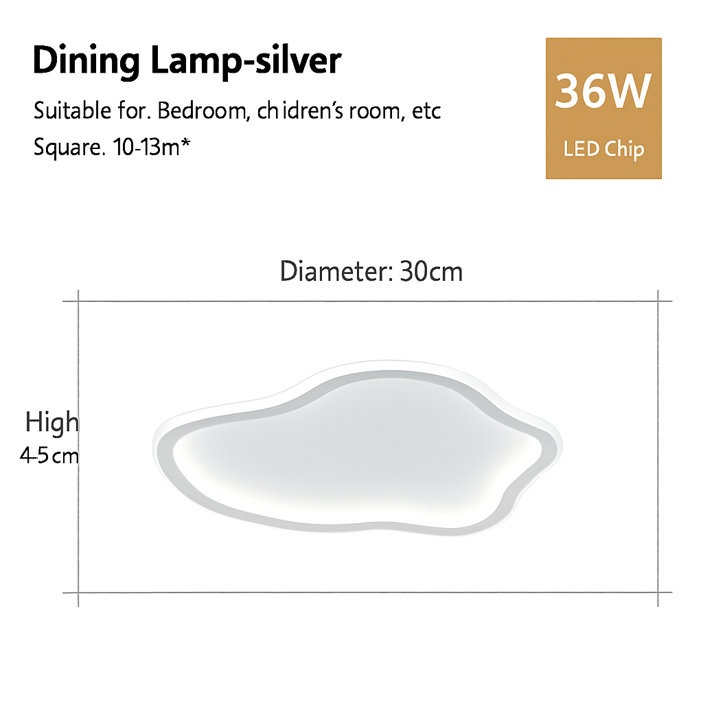 Plafonnier led nordique pour décoration intérieure moderne Samuel Détour - Lignes Épurées & Atmosphère Sereine